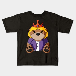 Queen Teddy Bear Kids T-Shirt